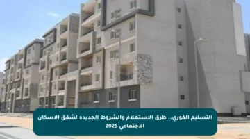 التسليم الفوري.. طرق الاستعلام والشروط الجديدة لشقق الإسكان الاجتماعي 2025